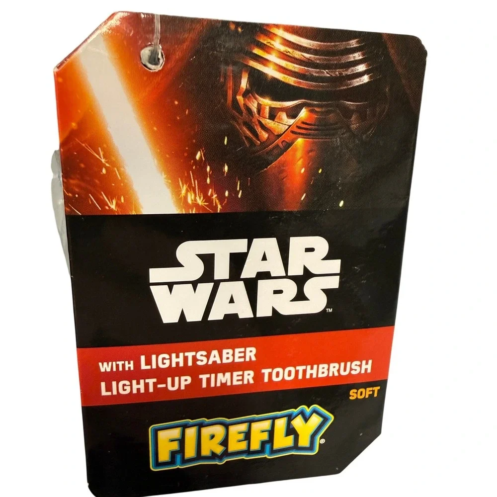 Firefly Star‎ Wars Kylo Ren Lightsaber Light-Up Timer Electronuc Toothbrush NWT